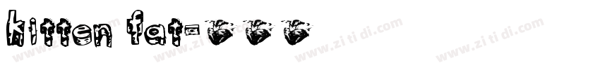 Kitten Fat字体转换